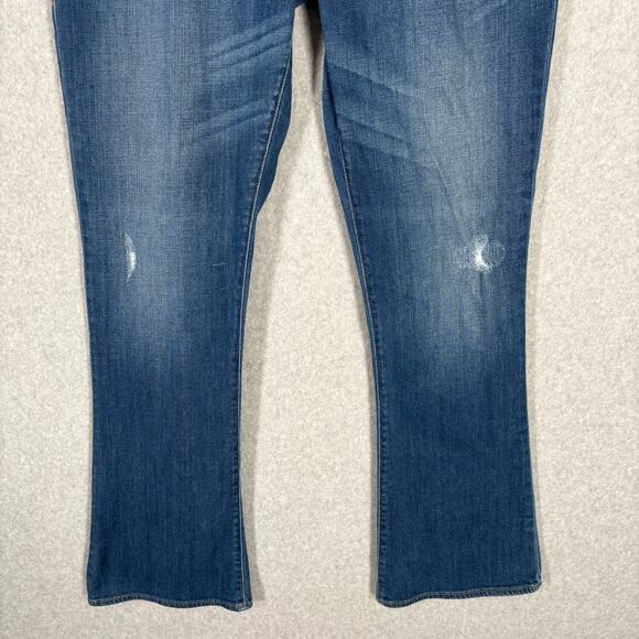 Rock Republic Jeans Womens 12 Kasandra Bootcut Mid Rise Stretch Fade Dark Y2K - Picture 3 of 14